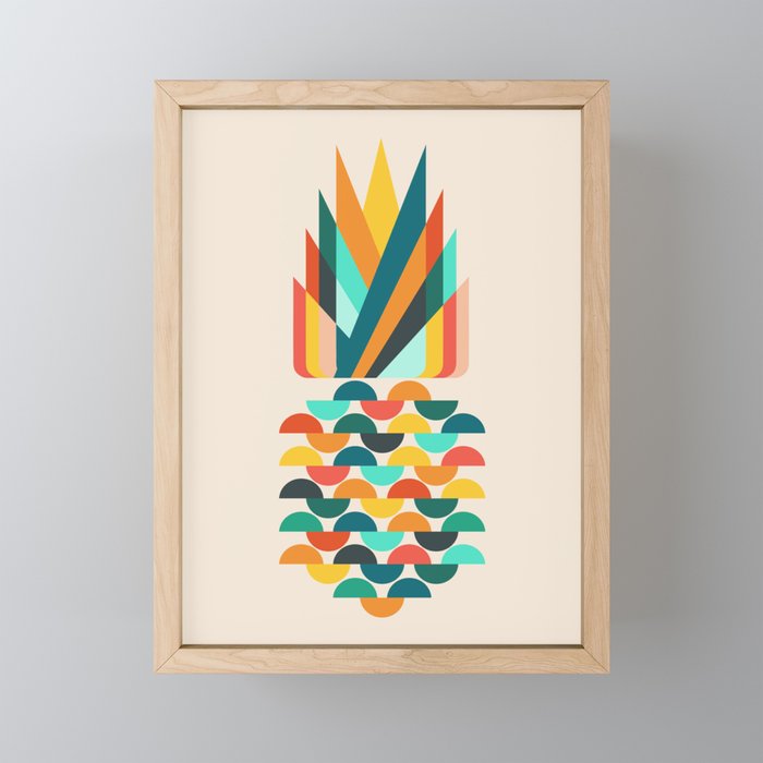 Groovy Pineapple Mini Art Print Gallery Image 1