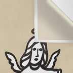 The angel and devil and cat Wall Tapestry Gallery Image 3