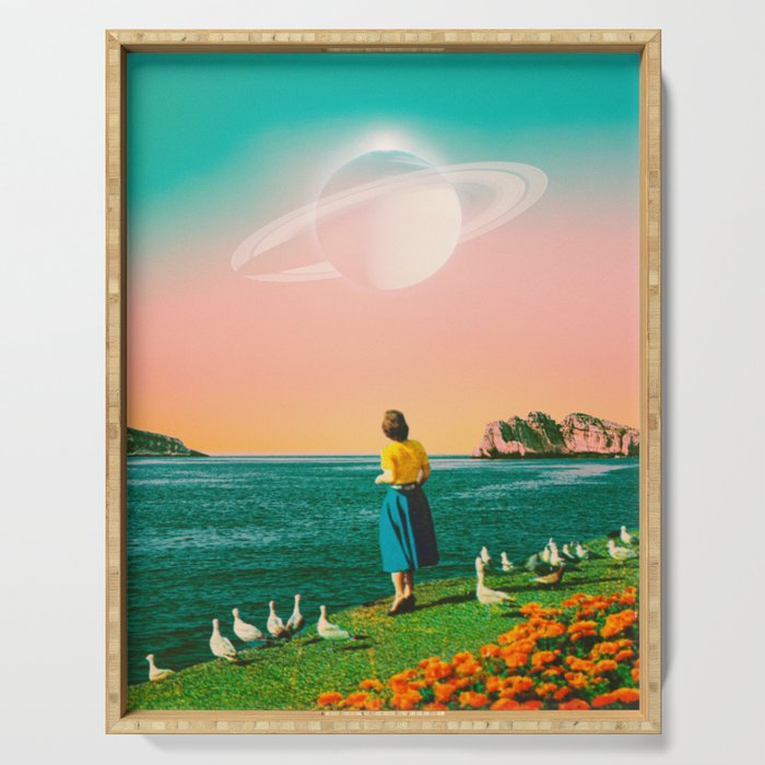 Watching Planets Serving Tray Gallery Image 1