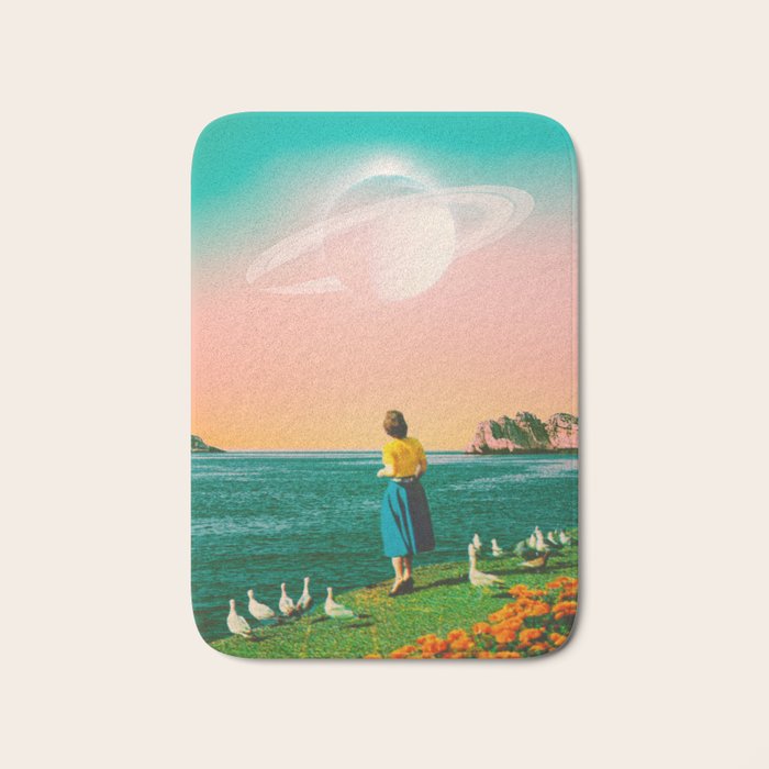 Watching Planets Bath Mat Gallery Image 1