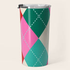 Retro Christmas Knitted Argyle Jumper 1. Travel Mug Gallery Image 3