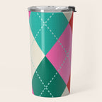 Retro Christmas Knitted Argyle Jumper 1. Travel Mug Gallery Image 2