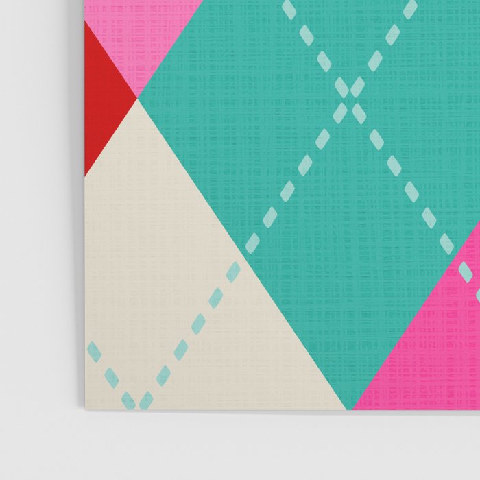 Retro Christmas Knitted Argyle Jumper 1. Poster Gallery Image 3