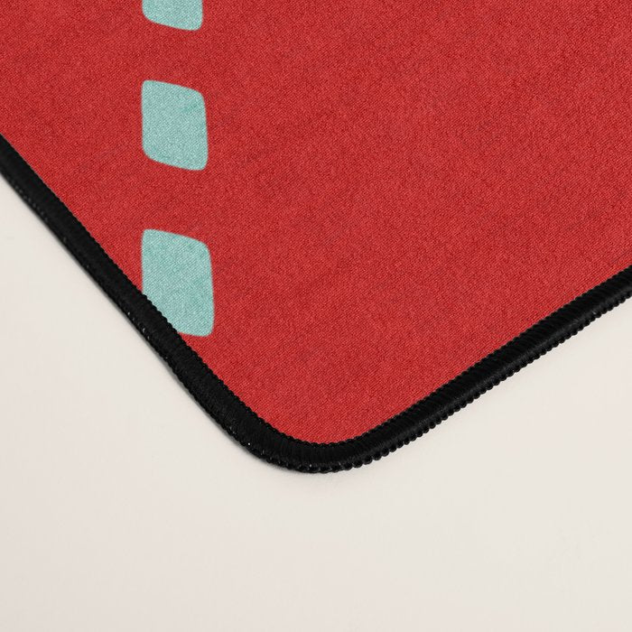 Retro Christmas Knitted Argyle Jumper 1. Desk Mat Gallery Image 4