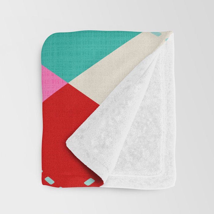 Retro Christmas Knitted Argyle Jumper 1. Throw Blanket Gallery Image 3