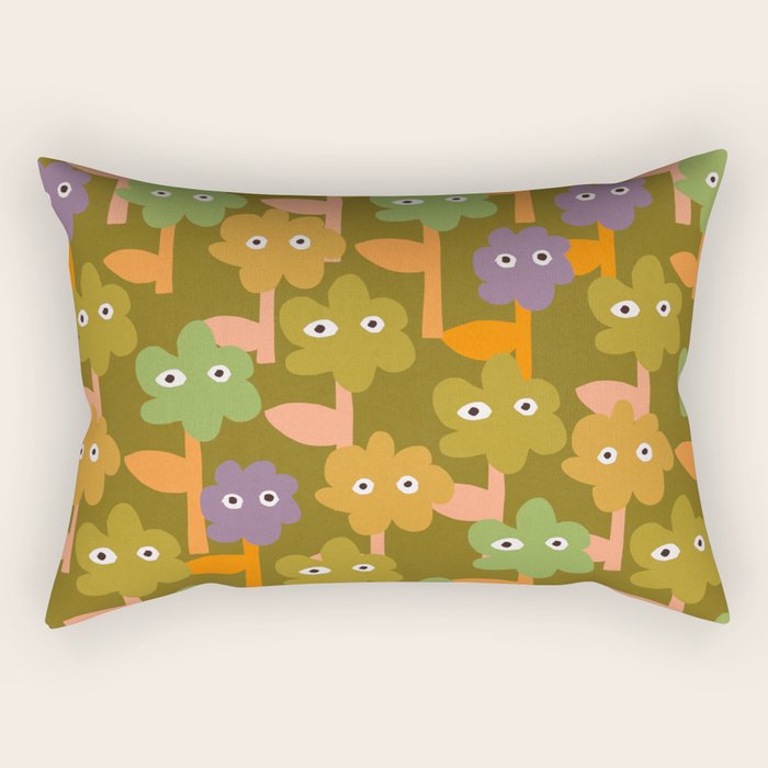 Suspicious Garden #1 Rectangular Pillow Gallery Image 2