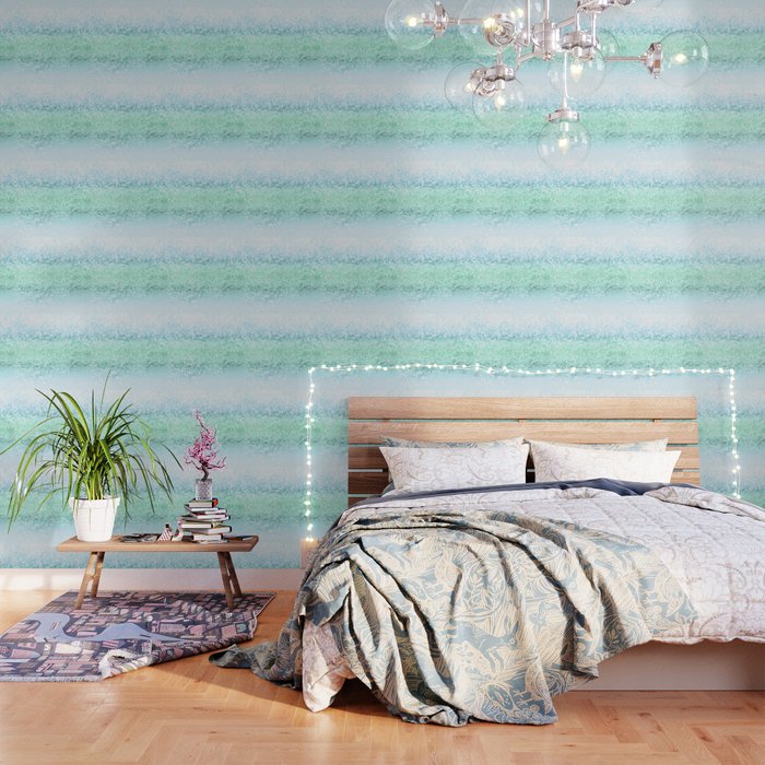 Aqua Seafoam Ocean Glitter #1 (Faux Glitter) #shiny #pastel #decor #art #society6 Wallpaper Gallery Image 3