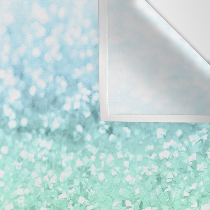 Aqua Seafoam Ocean Glitter #1 (Faux Glitter) #shiny #pastel #decor #art #society6 Wall Tapestry Gallery Image 3