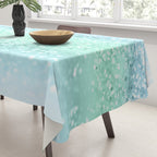 Aqua Seafoam Ocean Glitter #1 (Faux Glitter) #shiny #pastel #decor #art #society6 Tablecloth Gallery Image 3