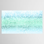 Aqua Seafoam Ocean Glitter #1 (Faux Glitter) #shiny #pastel #decor #art #society6 Tablecloth Gallery Image 2