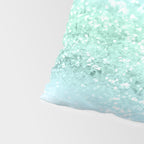 Aqua Seafoam Ocean Glitter #1 (Faux Glitter) #shiny #pastel #decor #art #society6 Pillow Sham Gallery Image 4