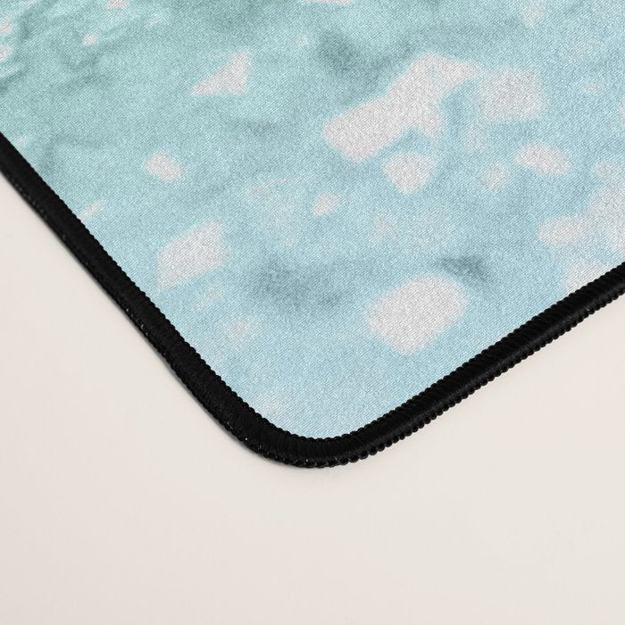 Aqua Seafoam Ocean Glitter #1 (Faux Glitter) #shiny #pastel #decor #art #society6 Desk Mat Gallery Image 4