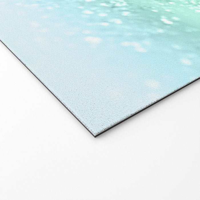 Aqua Seafoam Ocean Glitter #1 (Faux Glitter) #shiny #pastel #decor #art #society6 Welcome Mat Gallery Image 2