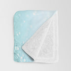 Aqua Seafoam Ocean Glitter #1 (Faux Glitter) #shiny #pastel #decor #art #society6 Throw Blanket Gallery Image 3