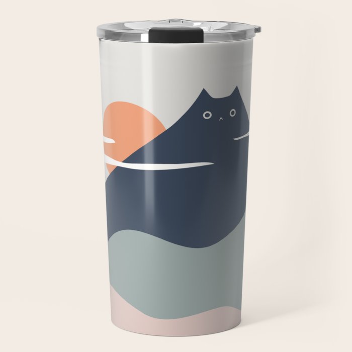 Cat Landscape 21 Travel Mug Gallery Image 1