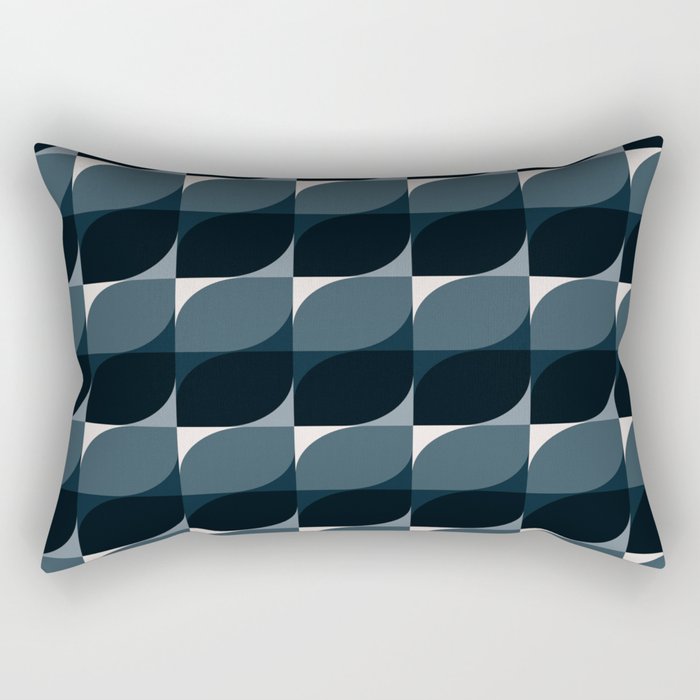 Almond Shapes Pattern V Rectangular Pillow Gallery Image 1