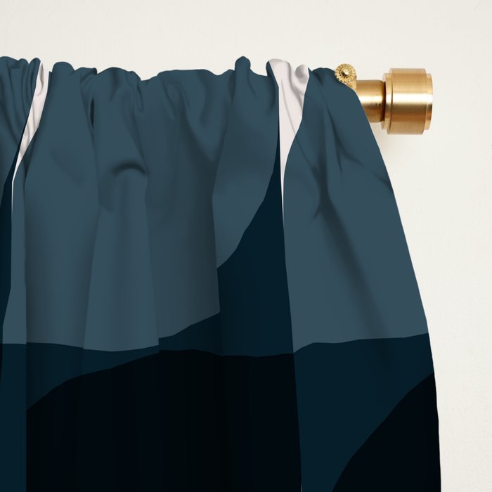 Almond Shapes Pattern V Window Curtain Gallery Image 2