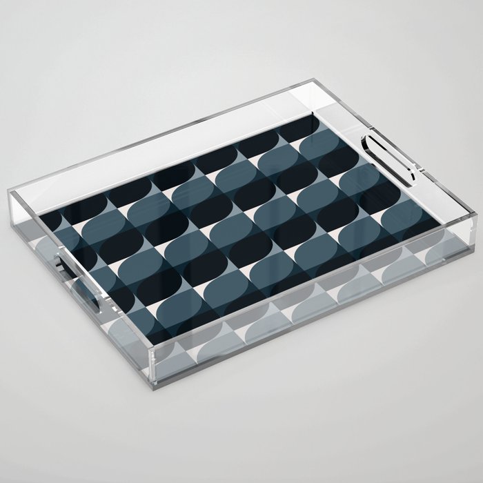 Almond Shapes Pattern V Acrylic Tray Gallery Image 1