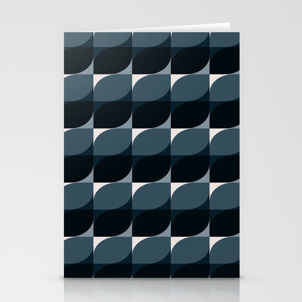 Almond Shapes Pattern V Stationery Card Gallery Image 2