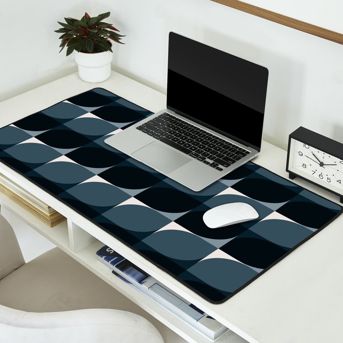 Almond Shapes Pattern V Desk Mat Gallery Image 2