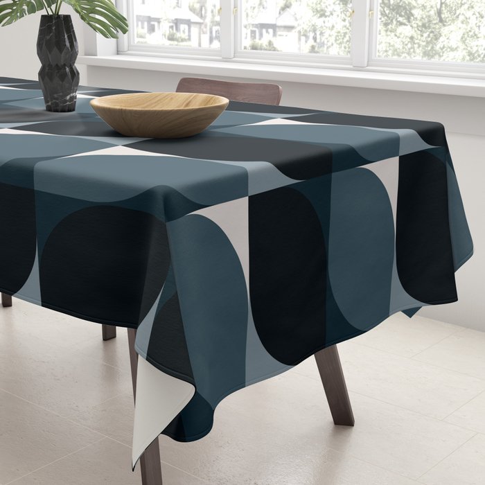 Almond Shapes Pattern V Tablecloth Gallery Image 3