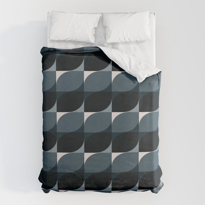Almond Shapes Pattern V Duvet Cover Gallery Image 1