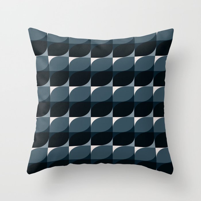 Almond Shapes Pattern V Throw Pillow Gallery Image 1