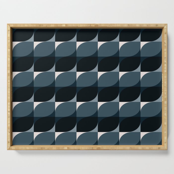 Almond Shapes Pattern V Serving Tray Gallery Image 1