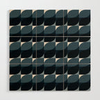 Almond Shapes Pattern V Wood Wall Art Gallery Image 1