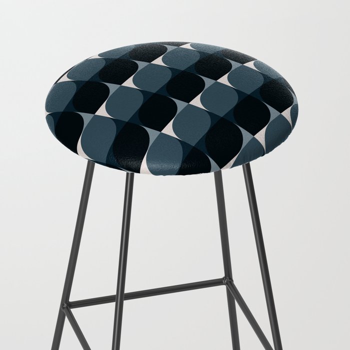 Almond Shapes Pattern V Stool Gallery Image 2