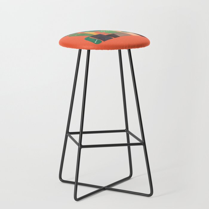 The plants are watching (paranoidos maximucho) Stool Gallery Image 1