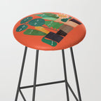 The plants are watching (paranoidos maximucho) Stool Gallery Image 2