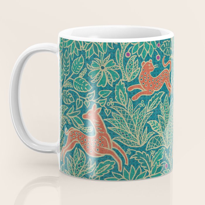 Jungle Fawn and Cat Coffee Mug Gallery Image 3