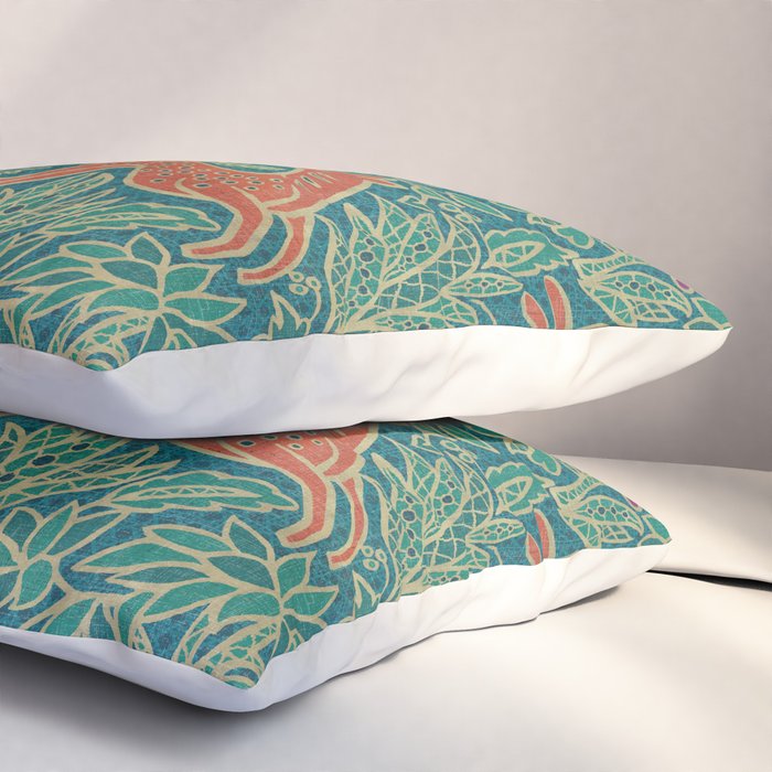 Jungle Fawn and Cat Pillow Sham Gallery Image 3
