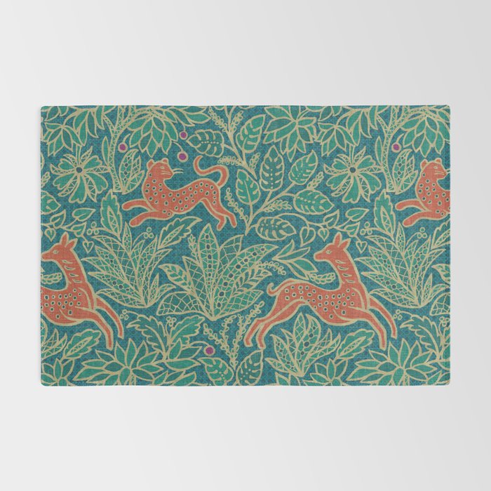 Jungle Fawn and Cat Rug Gallery Image 2