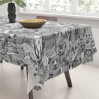 canadian animals black white Tablecloth Gallery Image 3