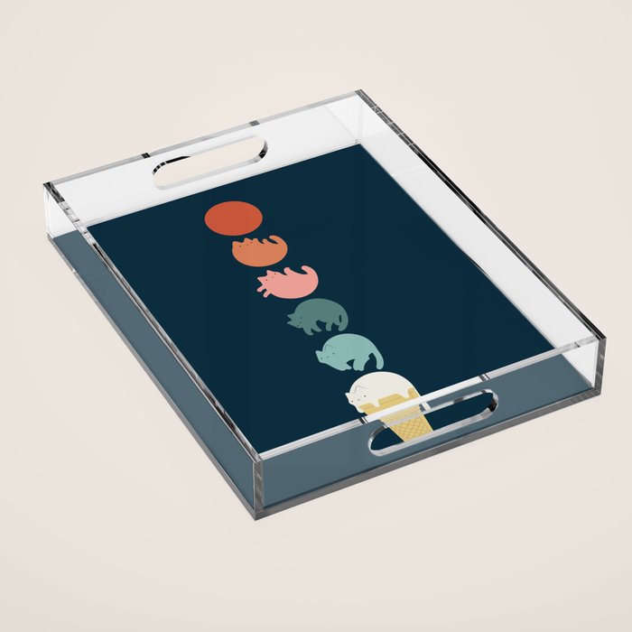 Cat Landscape 181: Cooling Down Acrylic Tray Gallery Image 1