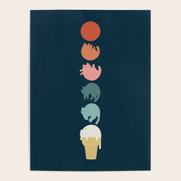 Cat Landscape 181: Cooling Down Poster Gallery Image 4