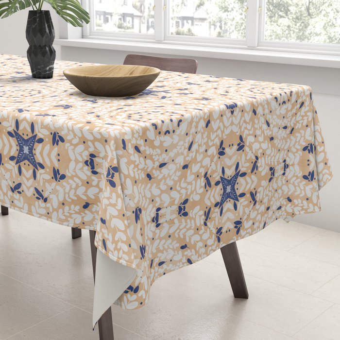 Pink Circular Nature Tiles PB Tablecloth Gallery Image 3