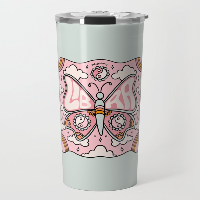 Libra Butterfly Travel Mug Gallery Image 1