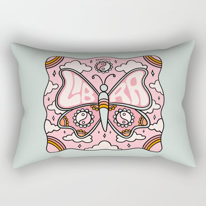 Libra Butterfly Rectangular Pillow Gallery Image 2
