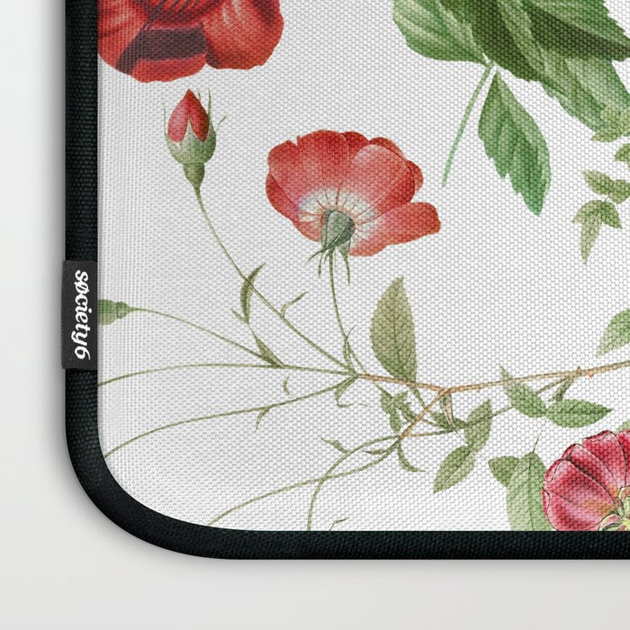 Rousing Red Botanical Laptop Sleeve Gallery Image 3