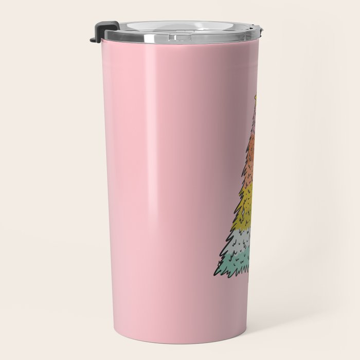 Rainbow Christmas Tree Travel Mug Gallery Image 3