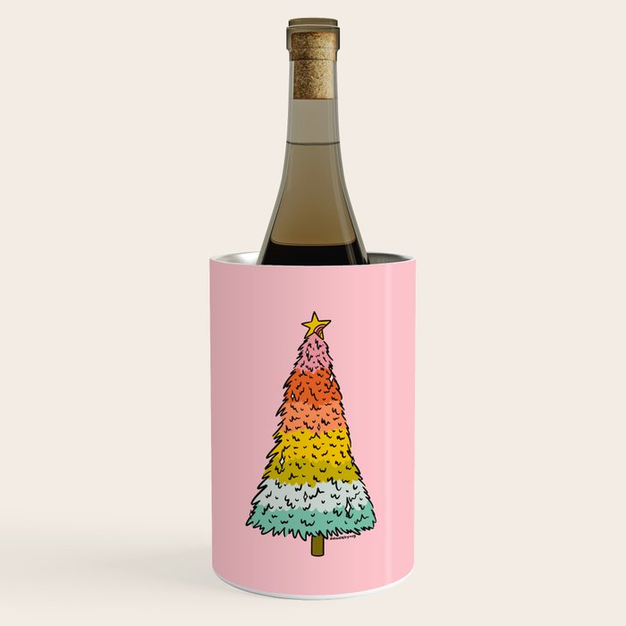Rainbow Christmas Tree Wine Chiller Gallery Image 1