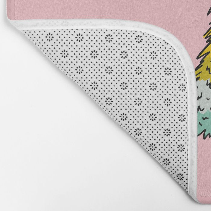 Rainbow Christmas Tree Bath Mat Gallery Image 2
