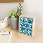 Cat waves pattern Mini Art Print Gallery Image 2