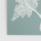 Sea Fan Coral - White on Mint Poster Gallery Image 3