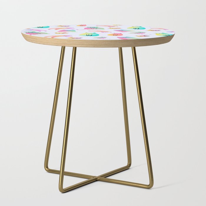 Rainbow Cats Pastel Side Table Gallery Image 1
