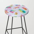 Rainbow Cats Pastel Stool Gallery Image 2