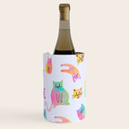 Rainbow Cats Pastel Wine Chiller Gallery Image 1